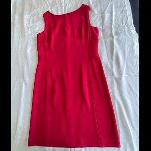 AMANDA SMITH Size 8, Red classic sleeveless sheath dress